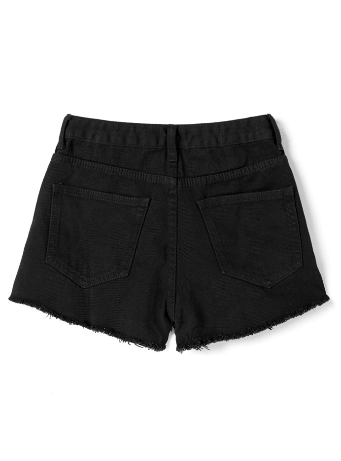 カットオフダメージデニムショートパンツ