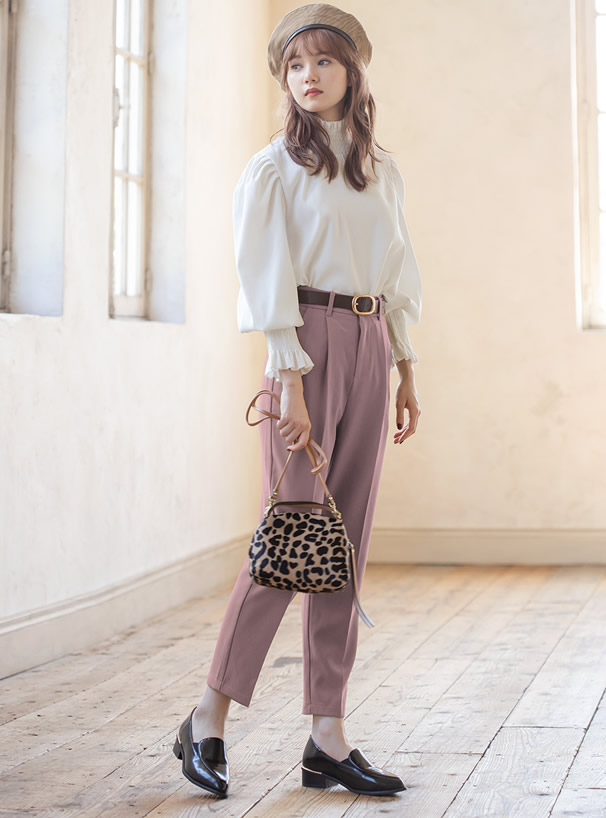 ベルト付きセンタープレスタックパンツ Ac1750 レディースファッション通販のグレイル Grl 公式