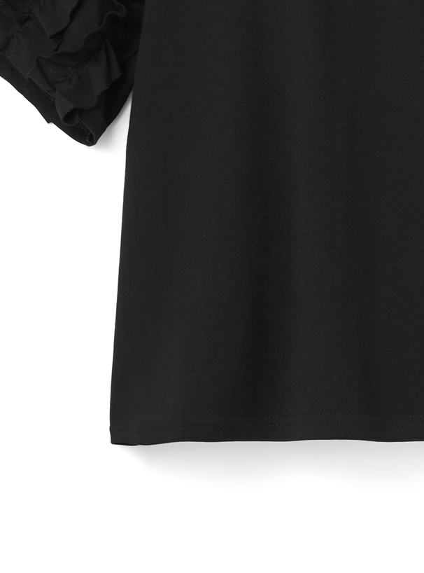 フリルスリーブTシャツ