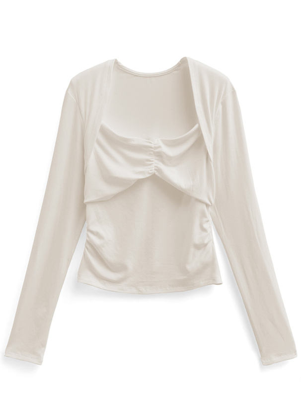 ドッキングギャザートップス[ac2487] | レディースファッション通販の