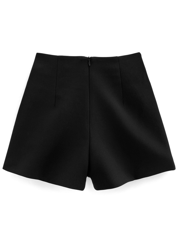 ダブルボタンハイウエストショートパンツ