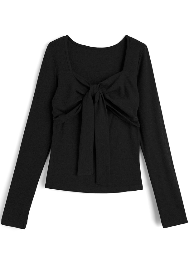 フロントリボンデザイントップス[ac2545]