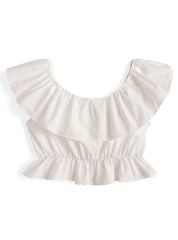 フリルヨークブラウス