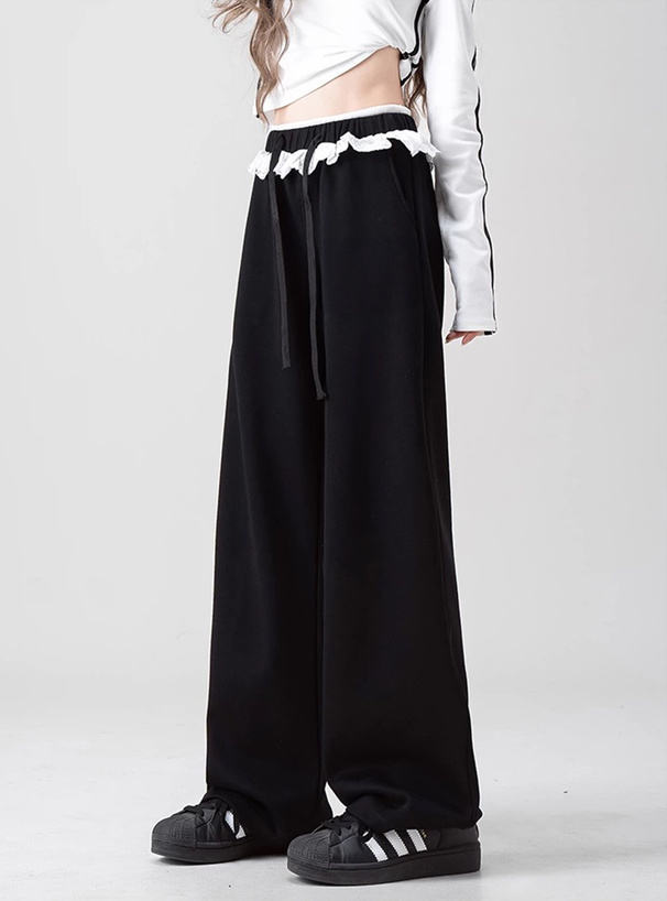 ウエストレースワイドパンツ