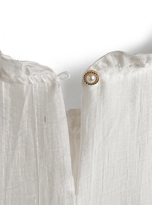 シアーティアードフリルロングワンピース