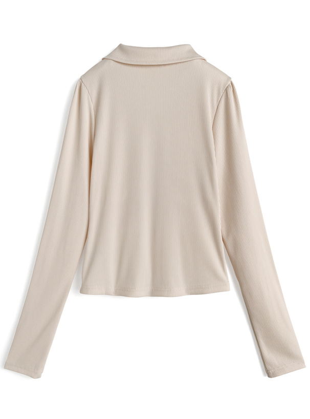 スキッパーギャザートップス