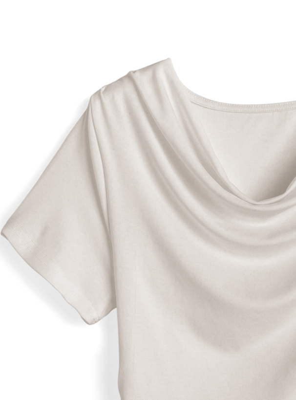 ドレープドロストトップス