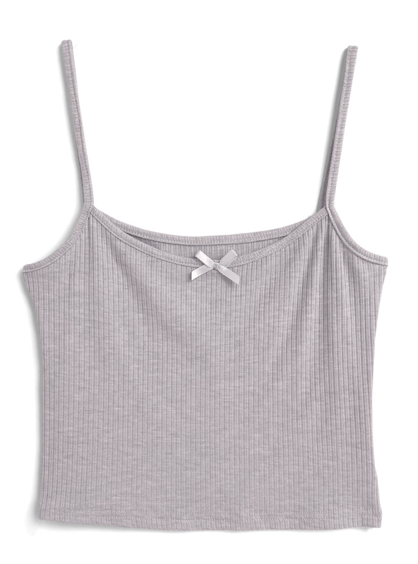 レースリボンカーディガン×リボンキャミソールアンサンブル