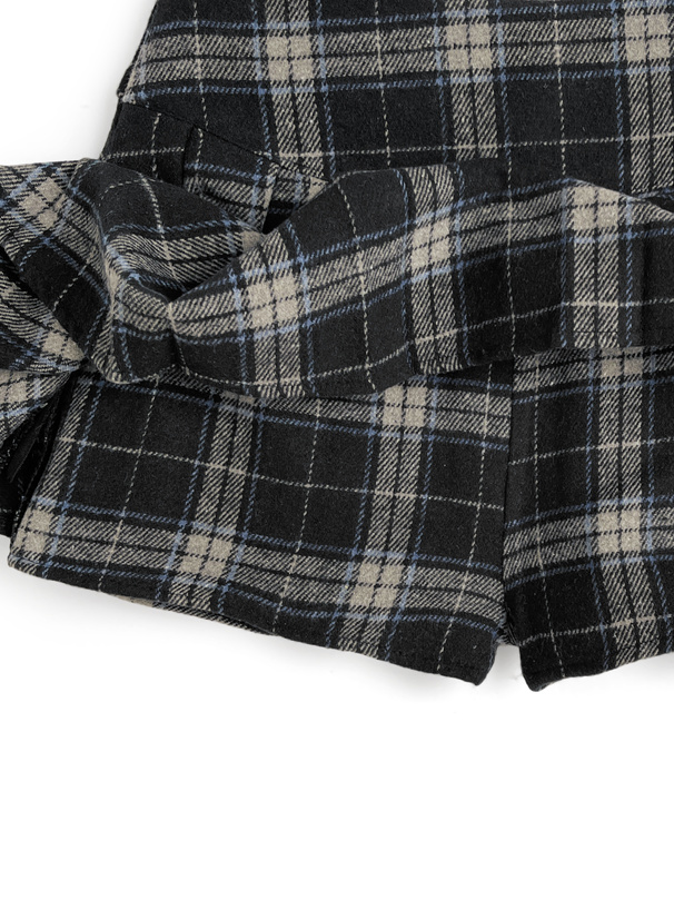 インパン付きチェック柄プリーツミニスカート