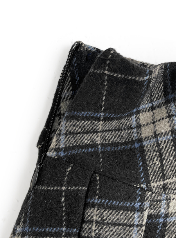 インパン付きチェック柄プリーツミニスカート