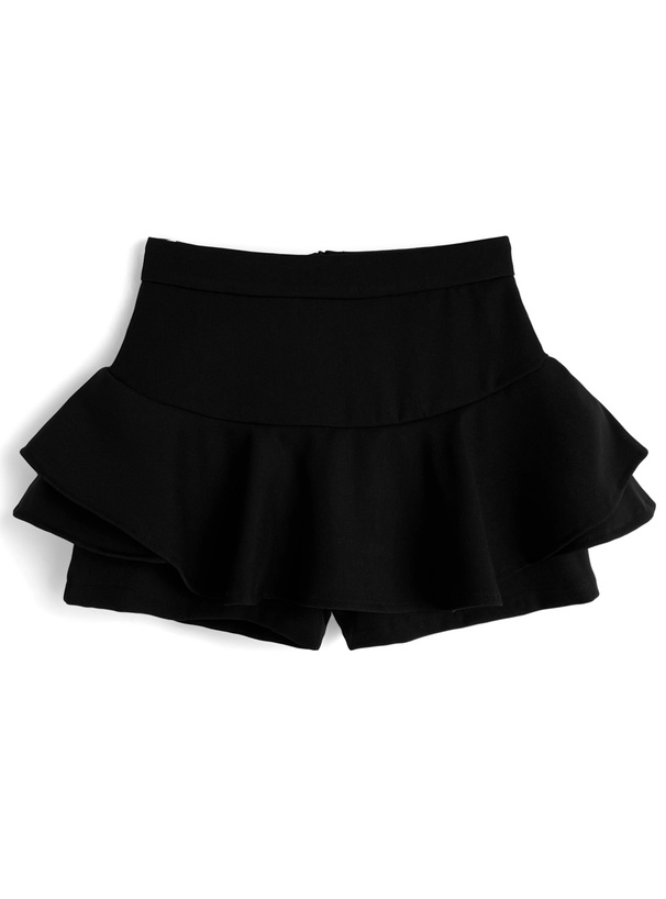 ラウンディングフリルスカートパンツ