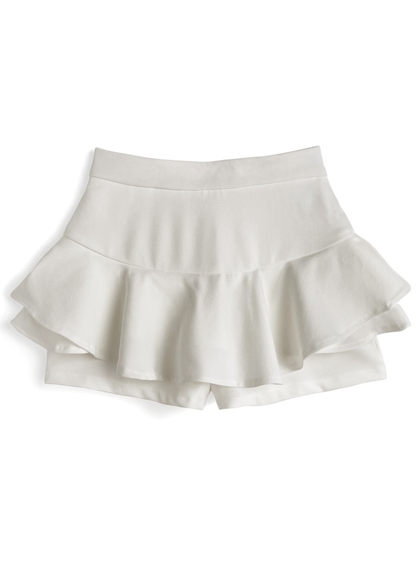 ラウンディングフリルスカートパンツ