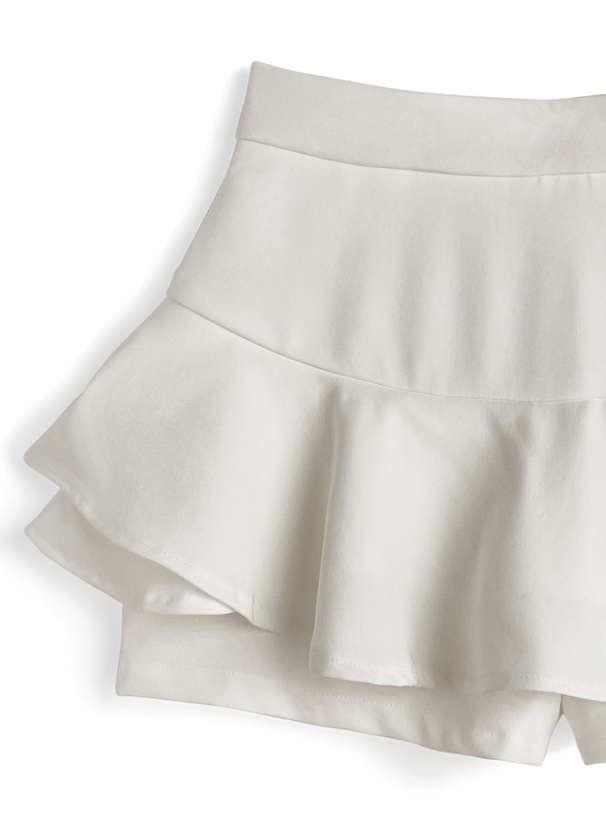 ラウンディングフリルスカートパンツ