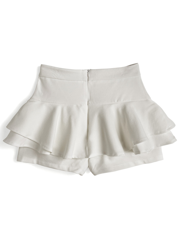 ラウンディングフリルスカートパンツ