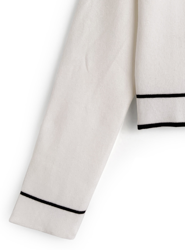 配色ラインカーディガン