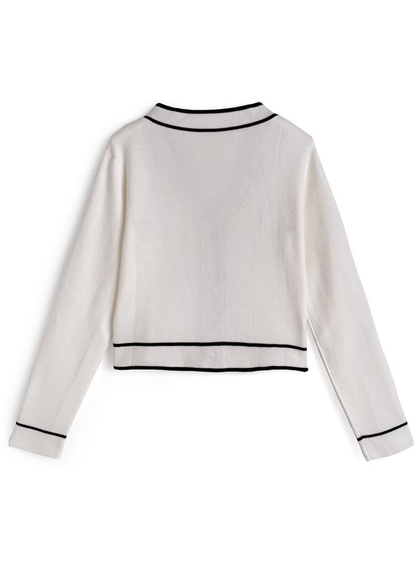 配色ラインカーディガン