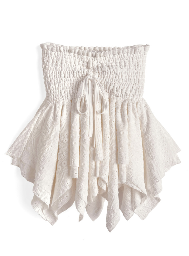 パンチングシャーリングイレヘムベアトップ