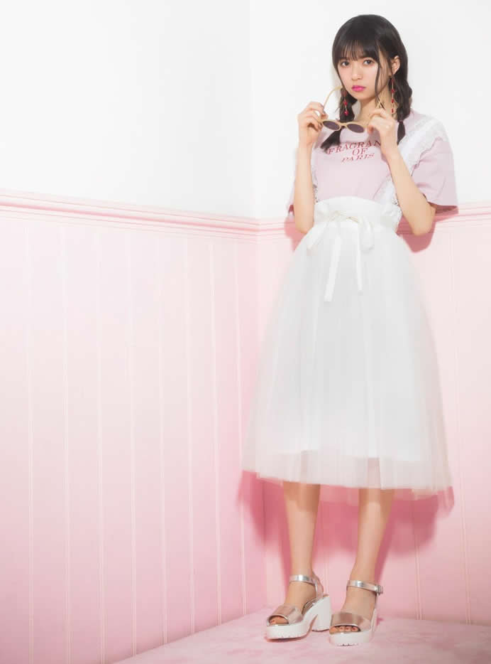 齋藤飛鳥(乃木坂46)レースロゴTシャツ