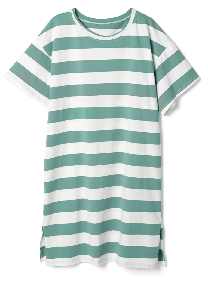 ボーダーTシャツビッグワンピース
