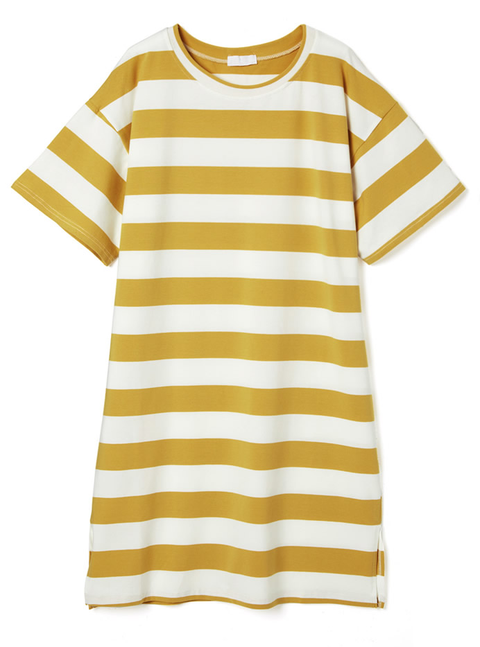 ボーダーTシャツビッグワンピース