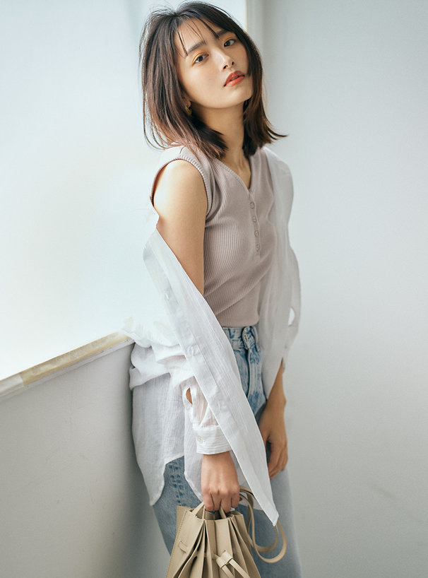 マーブルXメタルフープピアス