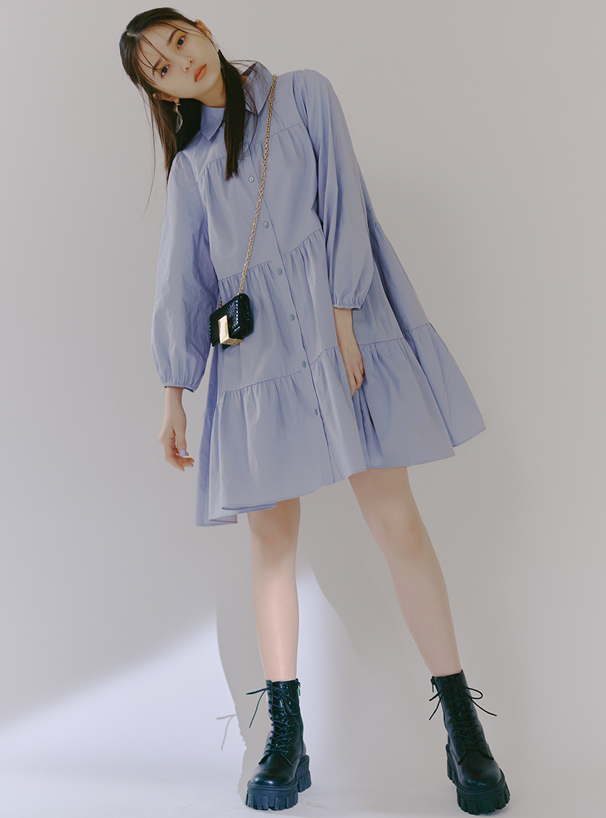 変形プレートマーブルチタンポストピアス