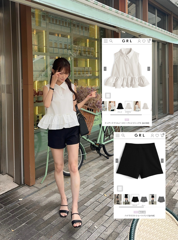 ハイウエストショートパンツ[ai164] | レディースファッション通販の