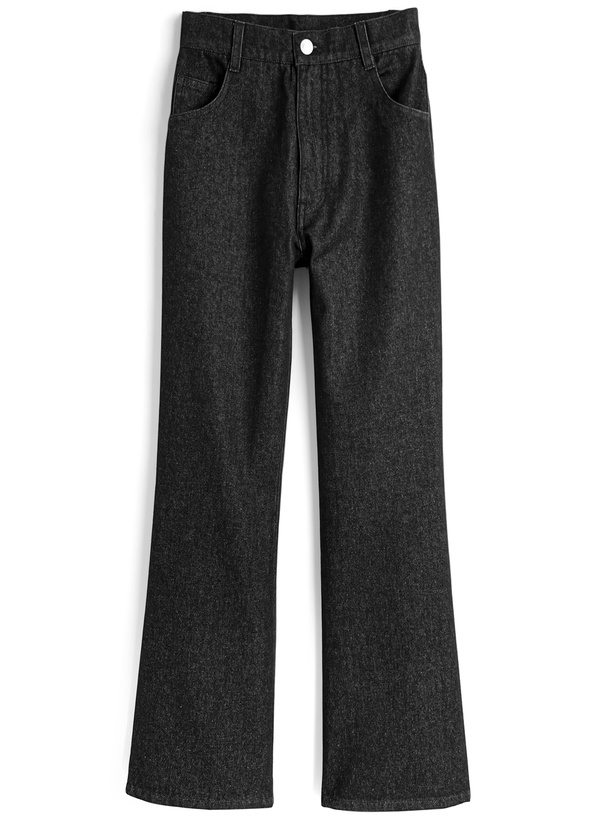 セミフレアデニムパンツ