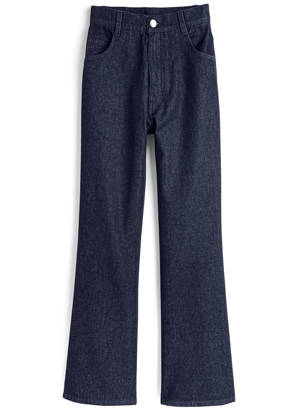 セミフレアデニムパンツ