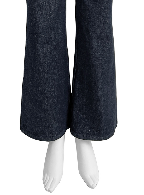 セミフレアデニムパンツ