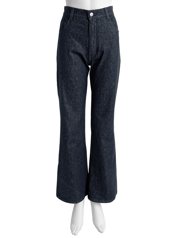 セミフレアデニムパンツ