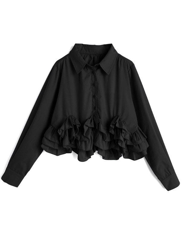 フリルブラウス