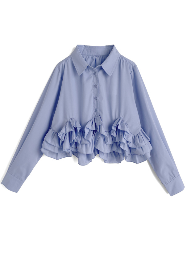 フリルブラウス