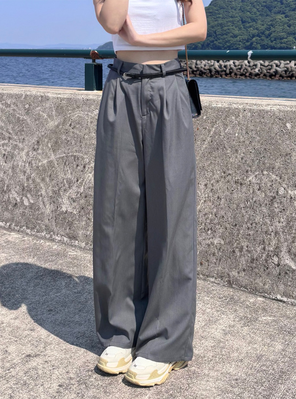 ツイルタックワイドパンツ