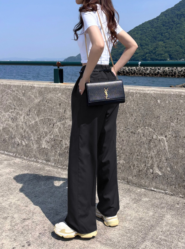 ツイルタックワイドパンツ[ai208] | レディースファッション通販