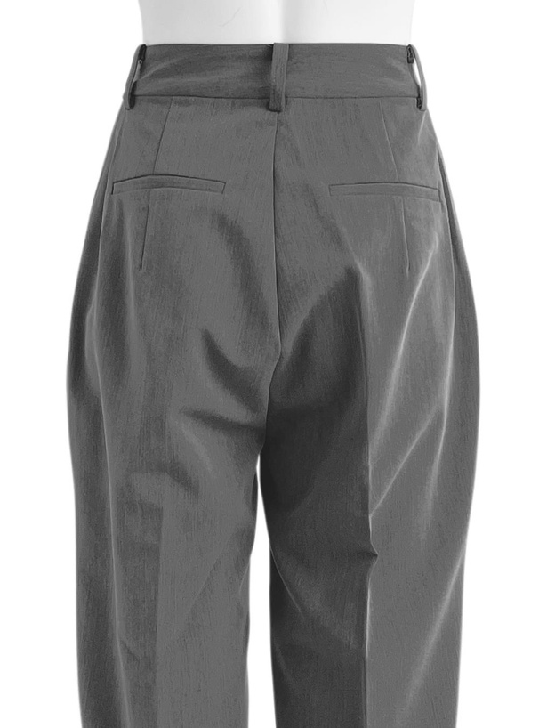 センタープレスタックワイドパンツ