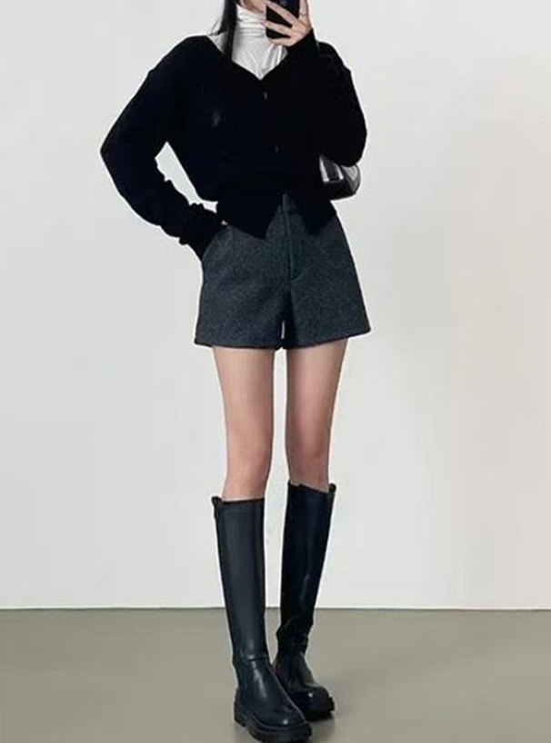 ハイウエストショートパンツ