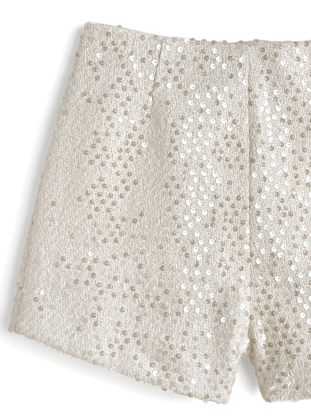 スパンコールツイードショートパンツ[ai220] | レディースファッション
