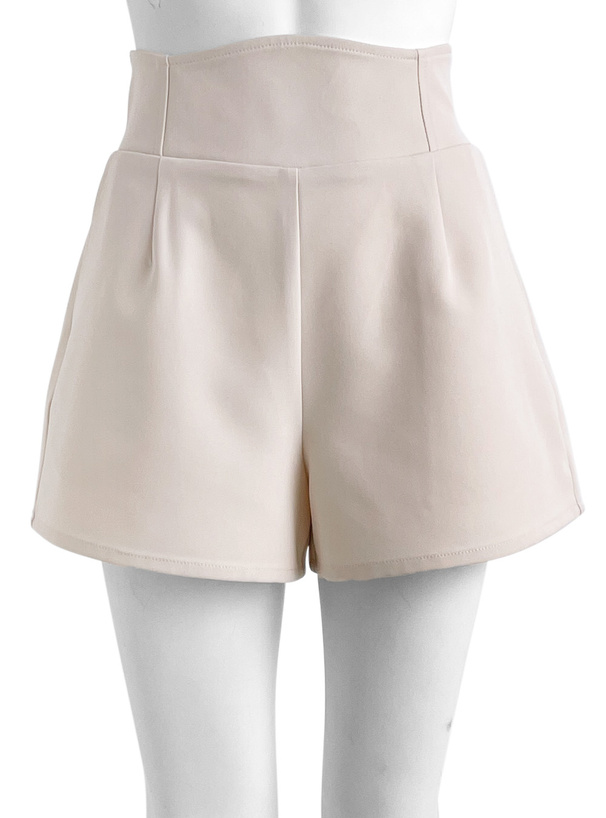 ハイウエストタックショートパンツ