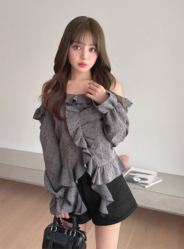 シャギーショートパンツ