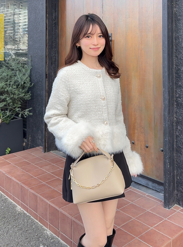 ファードッキングラメツイードジャケット[ai243] | レディース