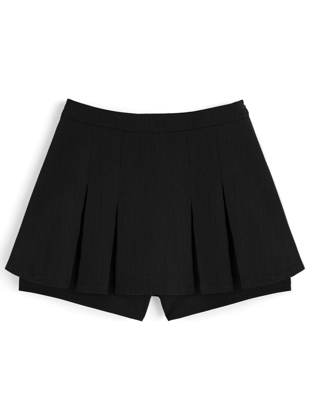 プリーツミニスカートパンツ