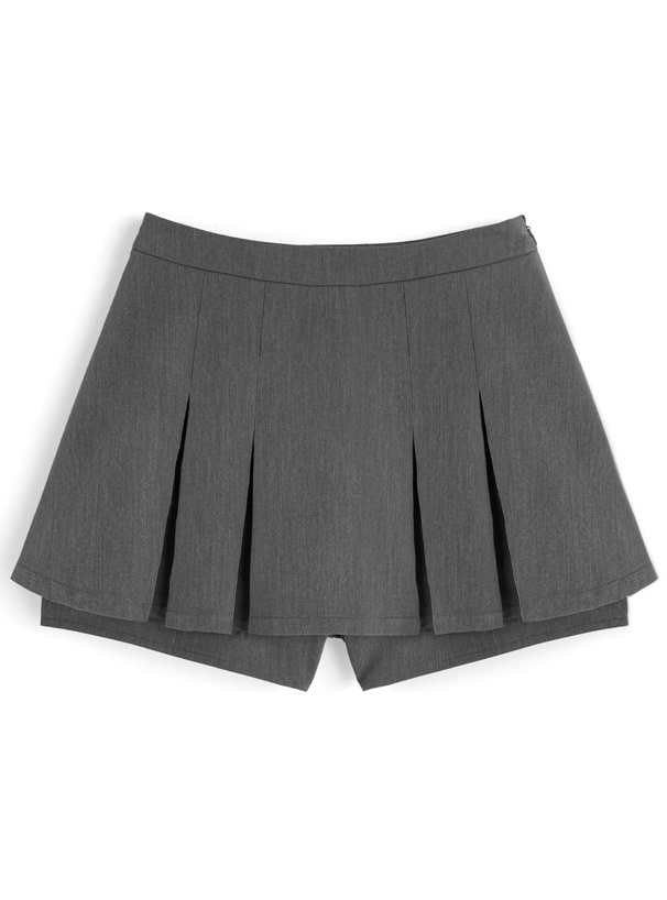 プリーツミニスカートパンツ