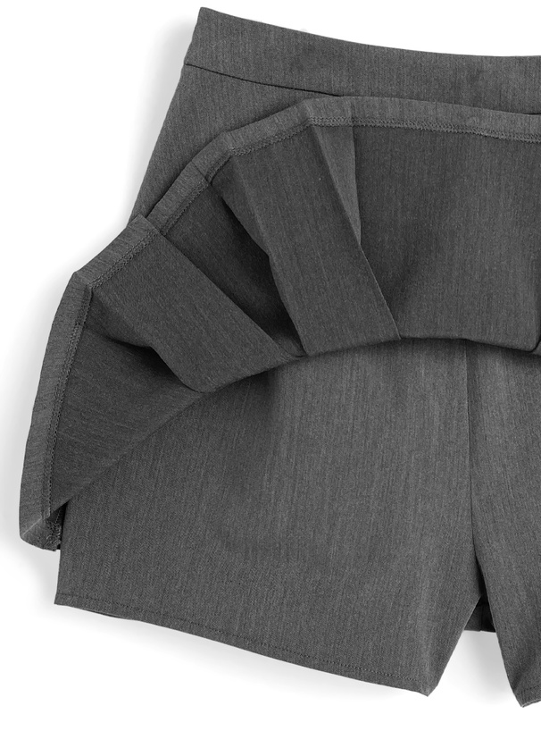 プリーツミニスカートパンツ