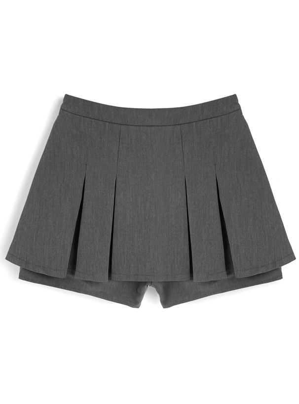 プリーツミニスカートパンツ