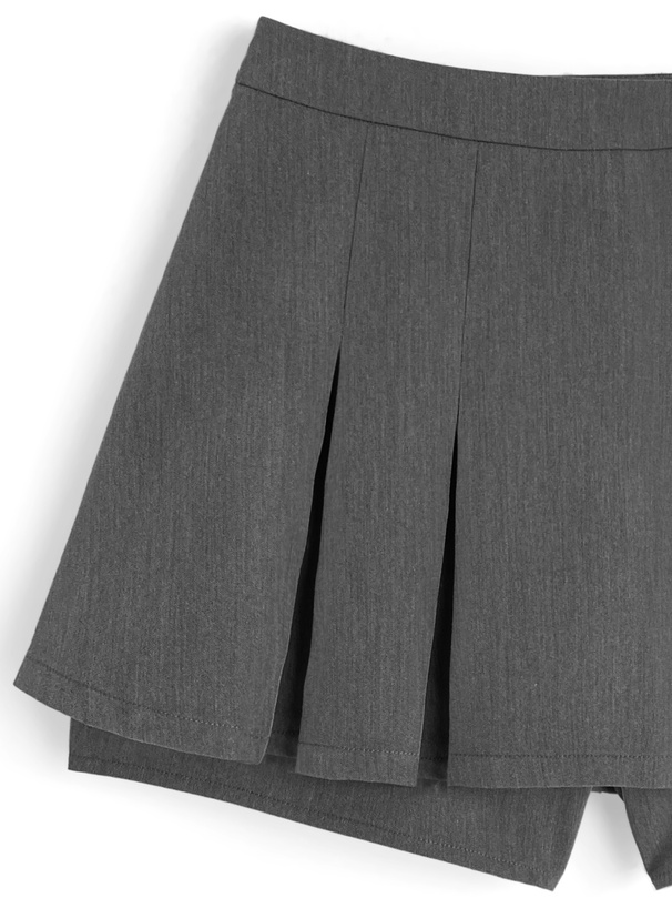 プリーツミニスカートパンツ