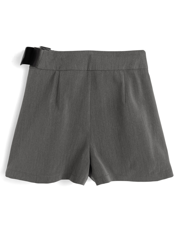 ベルトプリーツキュロット