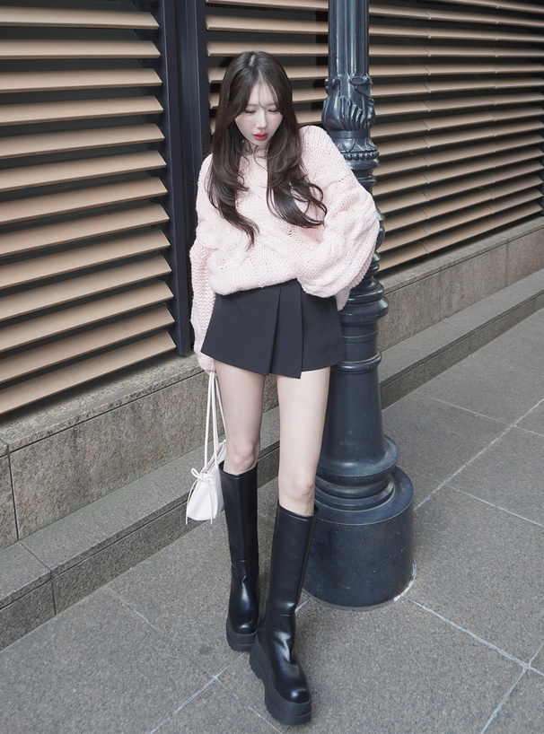 ラップ風台形キュロット