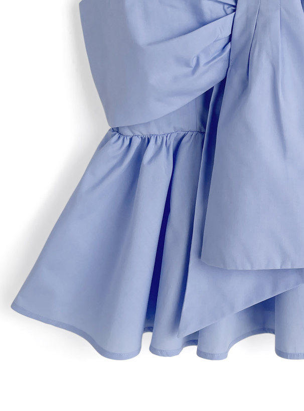 ペプラムリボンキャミソールトップス