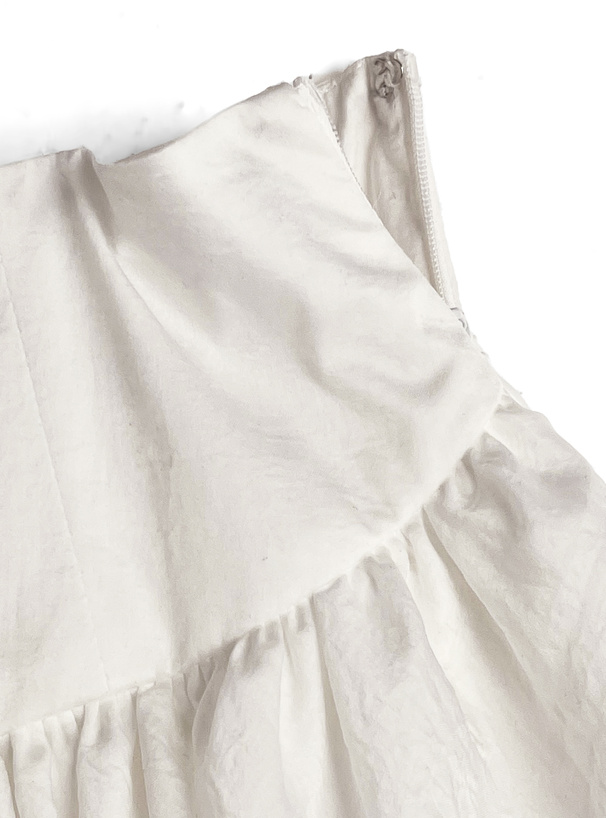 インパン裏地付きティアードミニスカート